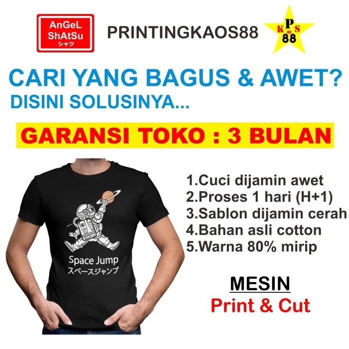 KAOS CUSTOM MURAH - BAJU CUSTOM WARNA DEWASA - KAOS PRINTING DTG - SAMPLE SABLON