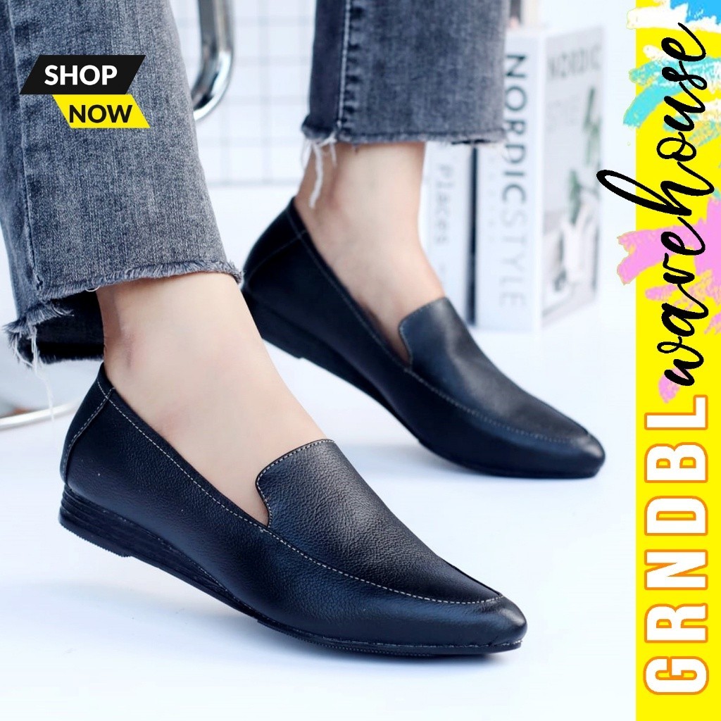 UKURAN SIZE 37 38 39 40 41 42 43 44 45 / GRNDBL ANDERSON Sepatu Formal Casual Slop Selop Slip On Ker
