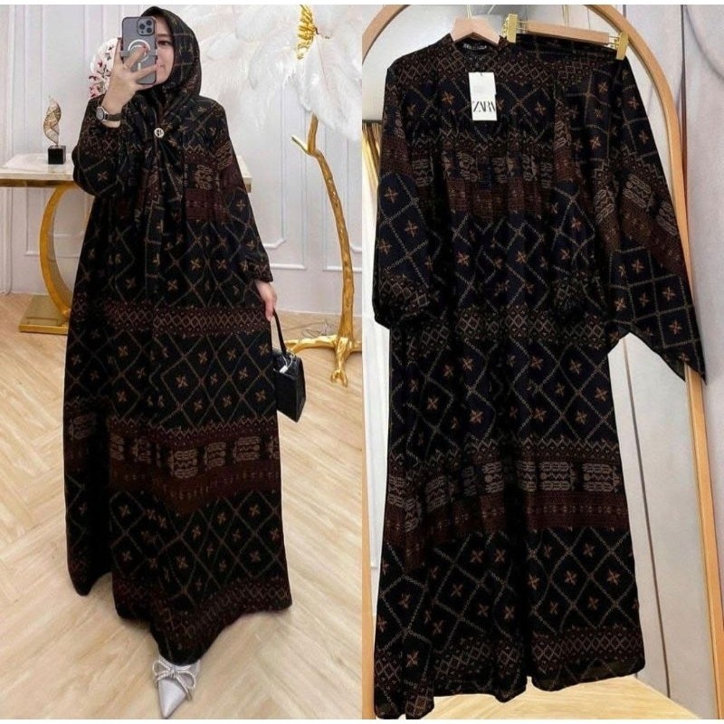 PROMO CUCI GUDANG GAMIS SULTAN ETNIK SET HIJAB RAYON DIAMOND LD 120 POLOS MOTIF BUNGA / GAMIS SET HI