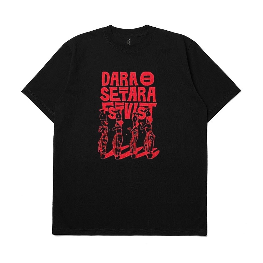 T-shirt Band FSTVLST Dara Setara cotton combad 24s katun tebal lembut adem kaos distro baju pria wan