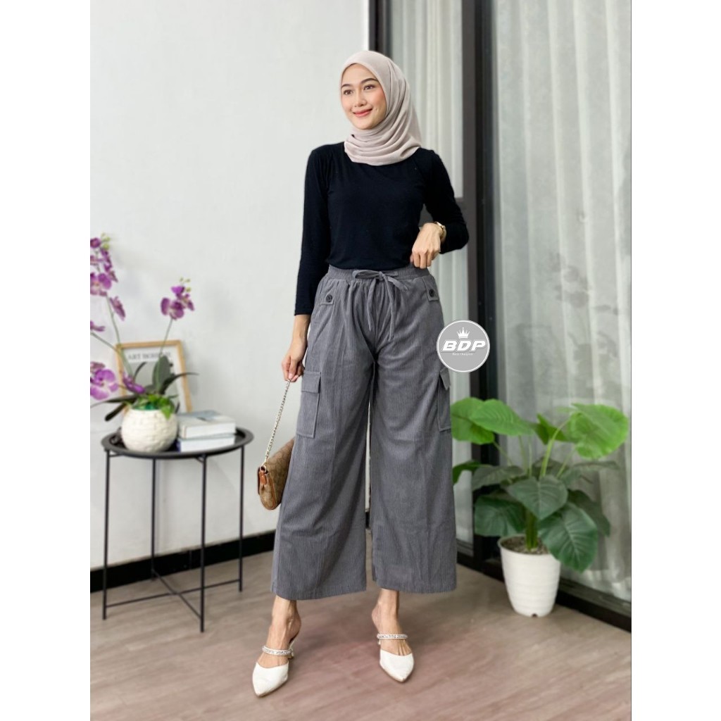 CELANA WANITA CORDUROY - CELANA KULOT