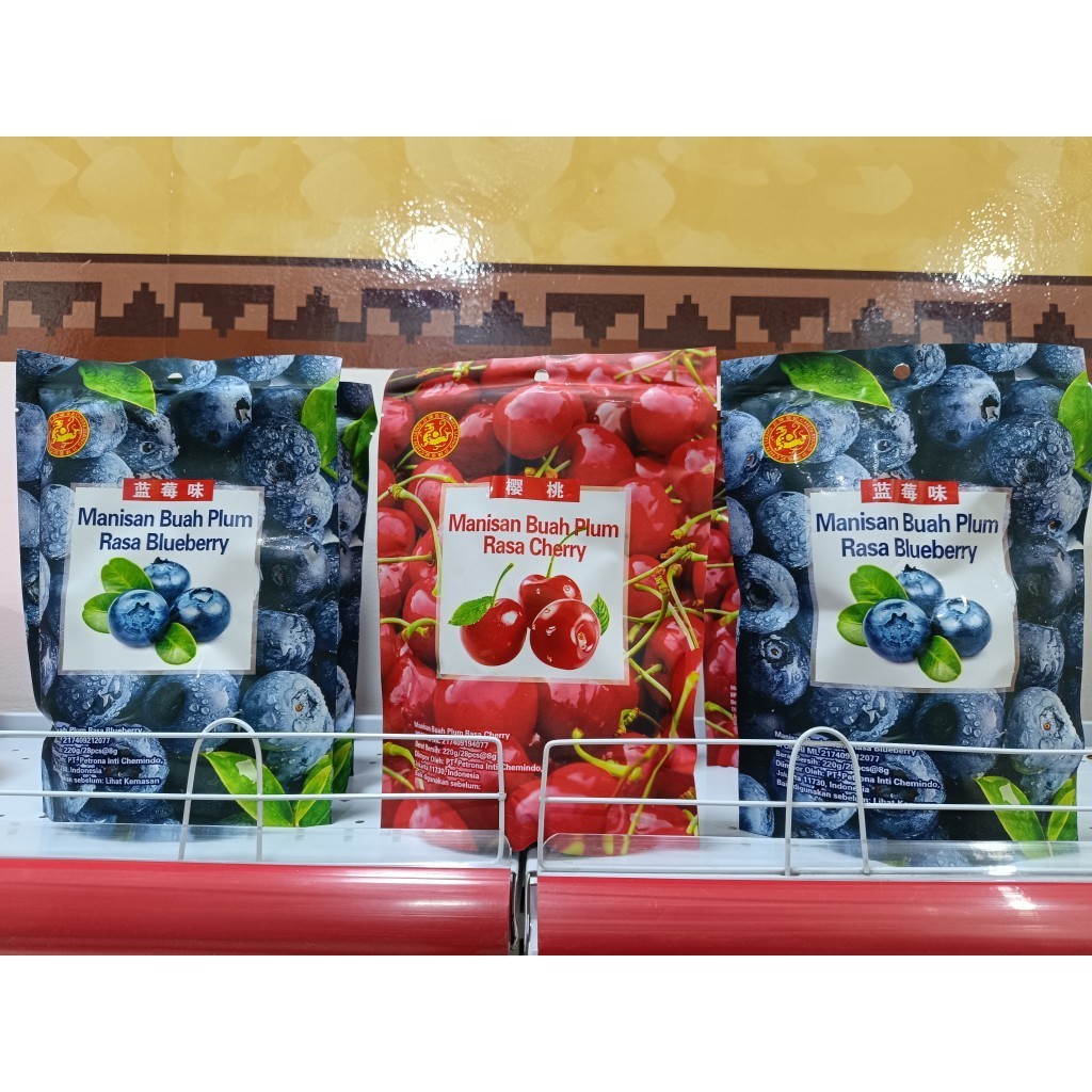 

Manisan Buah Plum Rasa Blueberry Dan Cherry