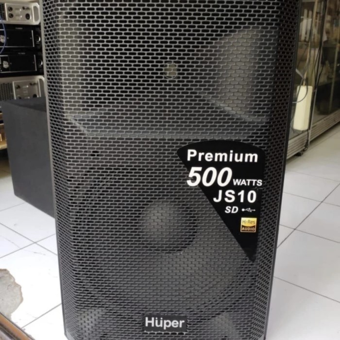GROSIR SPEAKER HUPER JS 10 500 WATT USB KARAOKE 15 INCH HUPER JS10