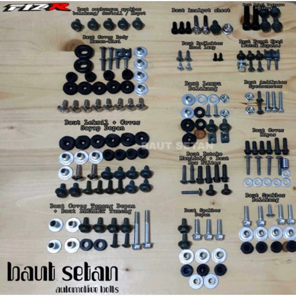 NEW !! Baut fullset body yamaha f1zr/baud lengkap original full body force 1