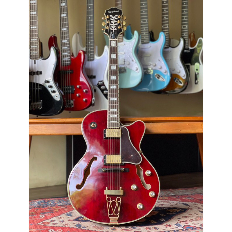 promo spesail Gitar Epiphone Joe Pass Emperor-II Wine Red Pro Second