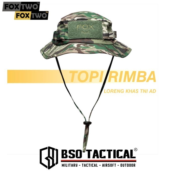 wnur3383_store ~*Limited Stok*[Promo] Foxtwo Tactical Boonie Hat Topi Rimba Militer Outdoor Camo Ori