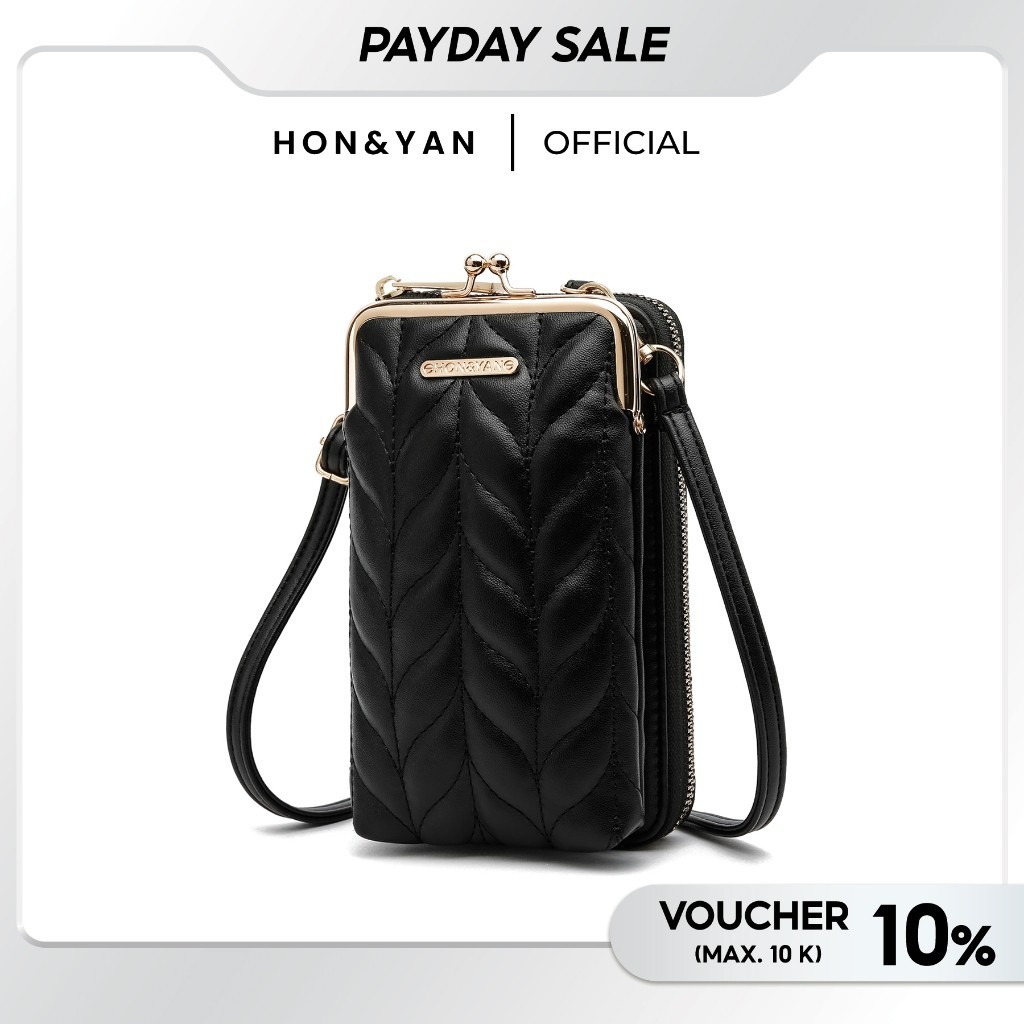Original HONYAN Tas Selempang Tas HP Wanita Slingbag Tas Handphone - Aijo Bag