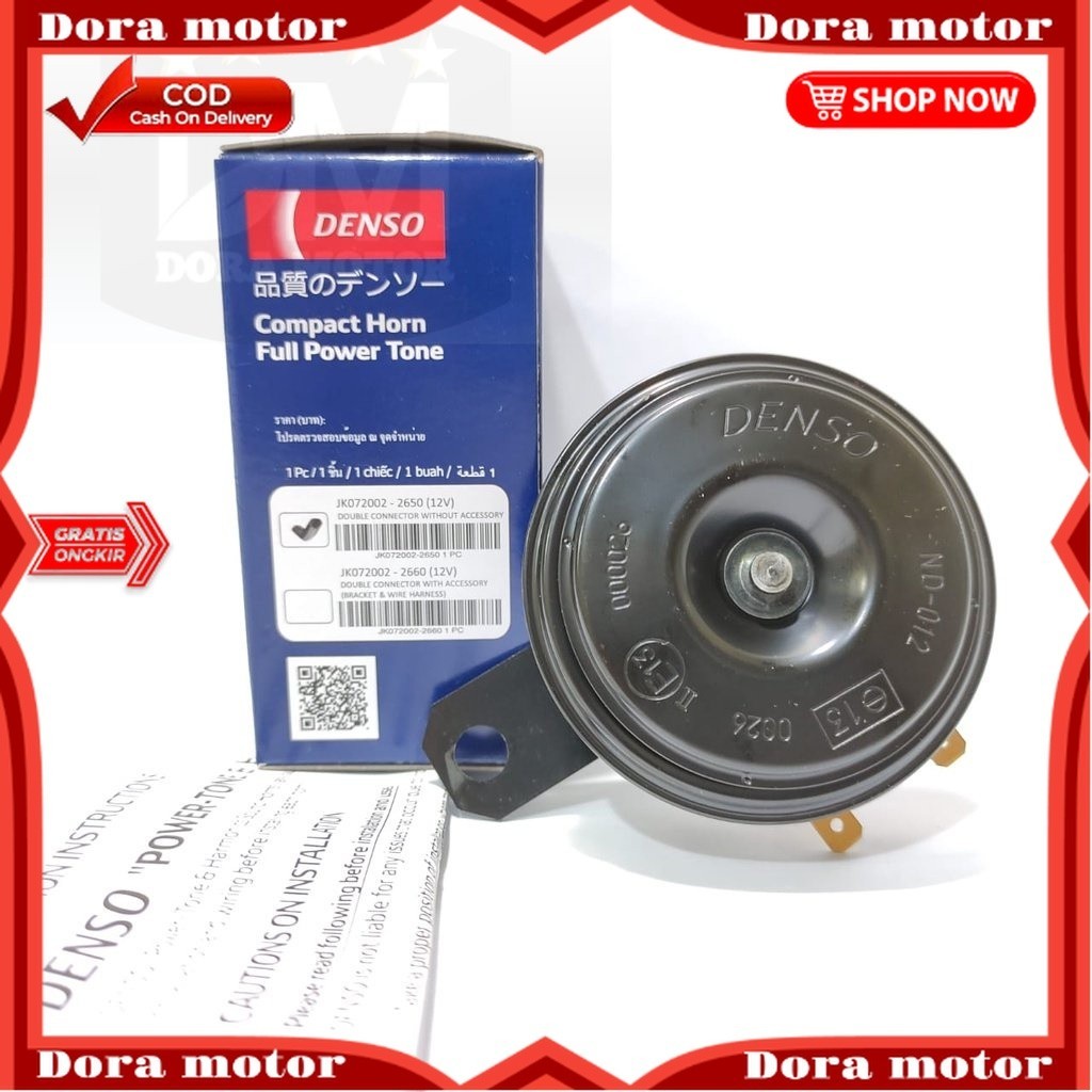 DM Klakson Denso Disc Satuan Suara Mobil Avanza 12 V Bisa Buat Motor & Mobil 100% Original Ori