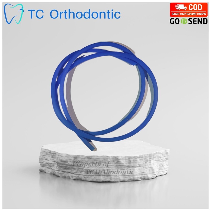 Karet Thailand Untuk Behel Gigi Warna Biru / Karet Behel Gigi Thailand