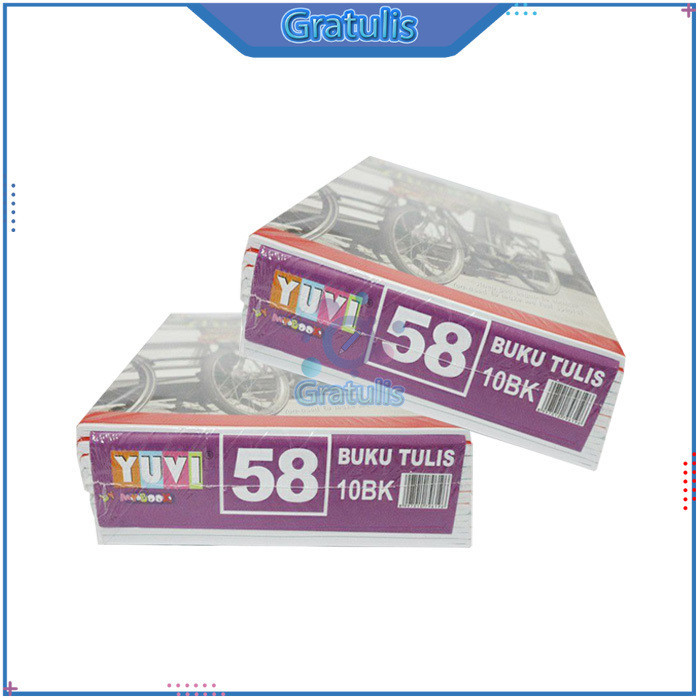 

BUKU TULIS SEKOLAH 1 PACK YUVI [58 LEMBAR/10 BUKU] / BUKU HARIAN 1 PAK / WRITE BOOK YUVI 1 PACK