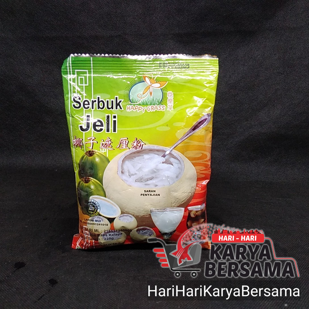 

SERBUK JELI HAPPY GRASS COCONUT JELLY POWDER 225GR