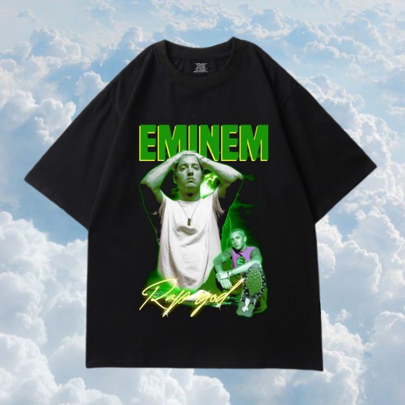 T-SHIRT BOOTLEG EMINEM SLIM SHADY - KAOS BAJU EMINEM RAP GOD TERLARIS TERMURAH