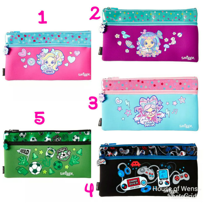

SMIGGLE SQUAD 330 PENCIL CASE - TEMPAT PENSIL SMIGGLE - Ungu