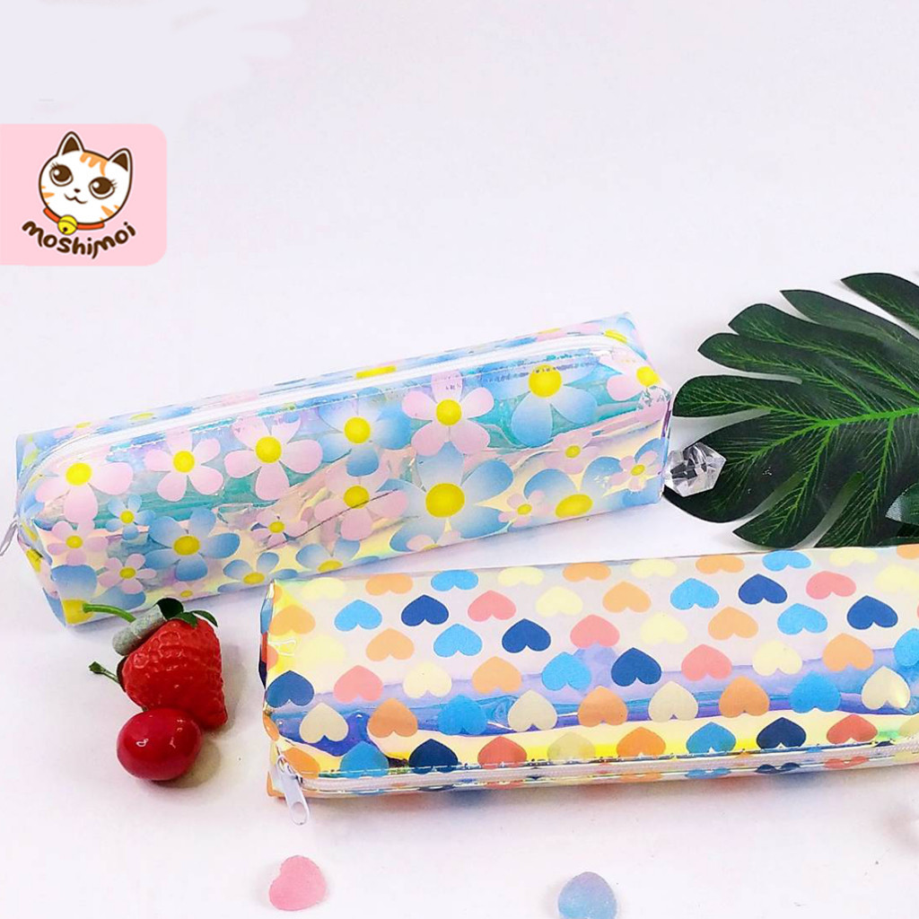 

Pencil Case/Tepak Pensil/Kotak Pensil Kain Zipper Motif Love