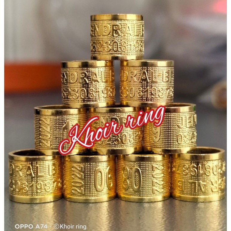 MURAH MEWAH KWALITAS RING BURUNG MODEL UKIR MOTIF MERPATI LOVEBIRD PERKUTUTmurah