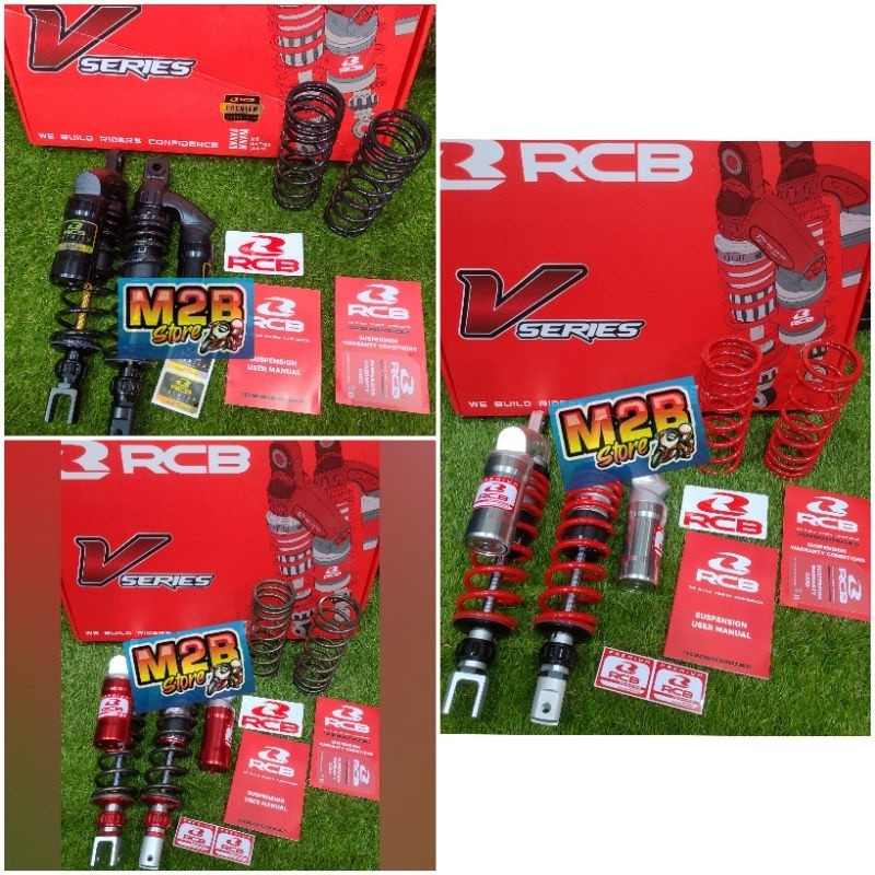 PROMO BESAR BESARAN Shock Belakang Premium RCB VS V Series Black 330 mm Nmax Old Lama 155 Model SB2 