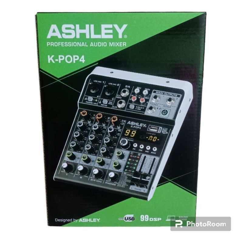 Mixer Audio ASHLEY KPOP4 Original Mixer 4 Channel KPOP-4 KPOP 4