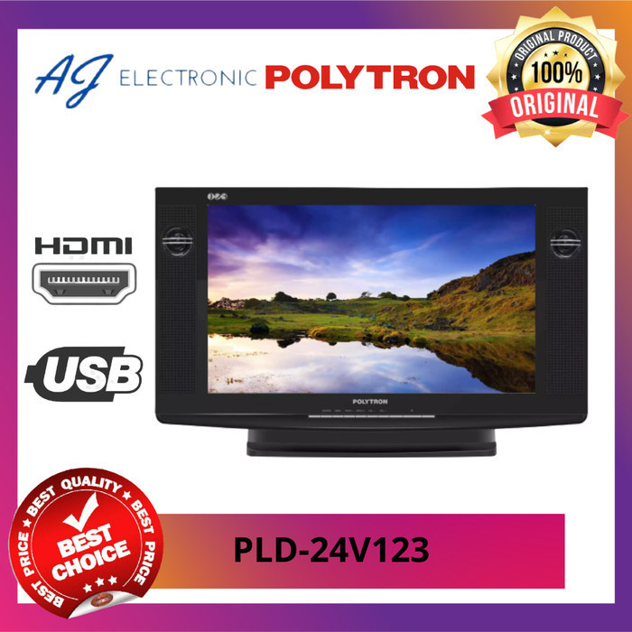 TV TABUNG POLYTRON PLD-24V123 / PLD24V123 , TV 24 INCH