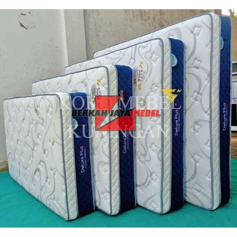 (COD) Kasur Springbed Central DELUXE PLUSH POCKET / Matras Deluxe Plush Poket / Kasur Central