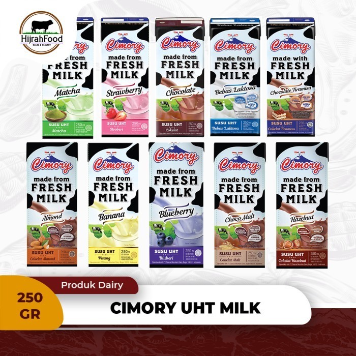 

Cimory Susu Sapi UHT 250 ml Segar Fresh Milk Berbagai Rasa Kalsium Fosfor