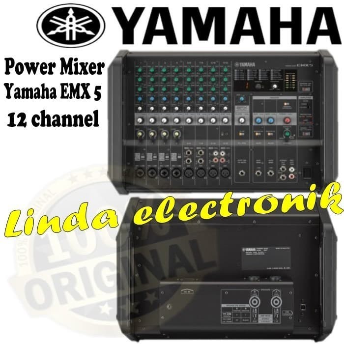 PROMO HARGA TERMURAH power mixer yamaha emx 5 yamaha emx5 12 channel garansi resmi original
