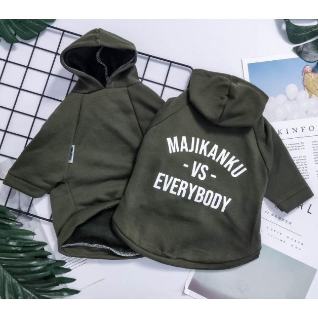 Jumper Hoodie Majikanku Vs Everybody - Kostum Kucing Model Sweater
