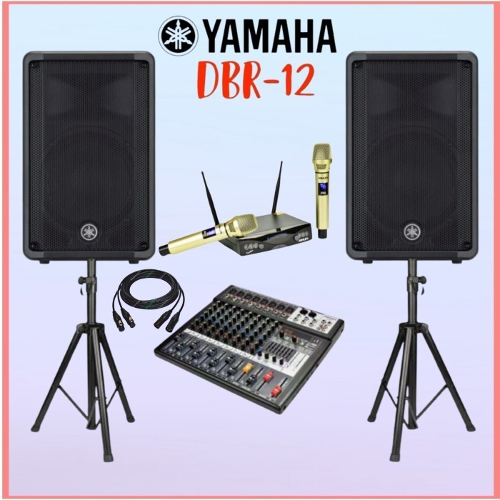 Paket Sound System Karaoke (Live Musik) YAMAHA DBR12 / Mixer Ashley 8CH