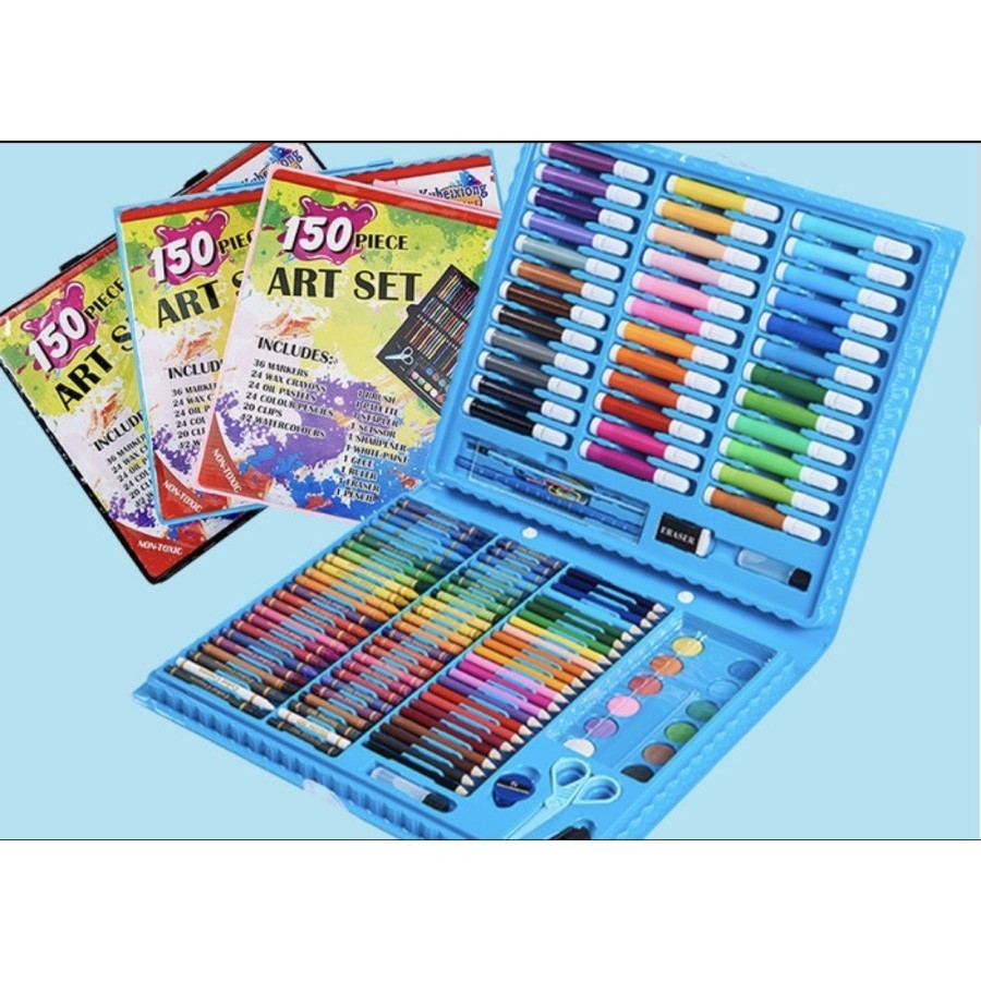 

Crayon Set 150 PCS Pensil Warna Anak / Peralatan Gambar Lukis Anak