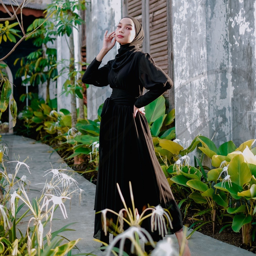 CAYLIN | Amaraa Button Dress | Dress Muslim Wanita (Ready Stock)