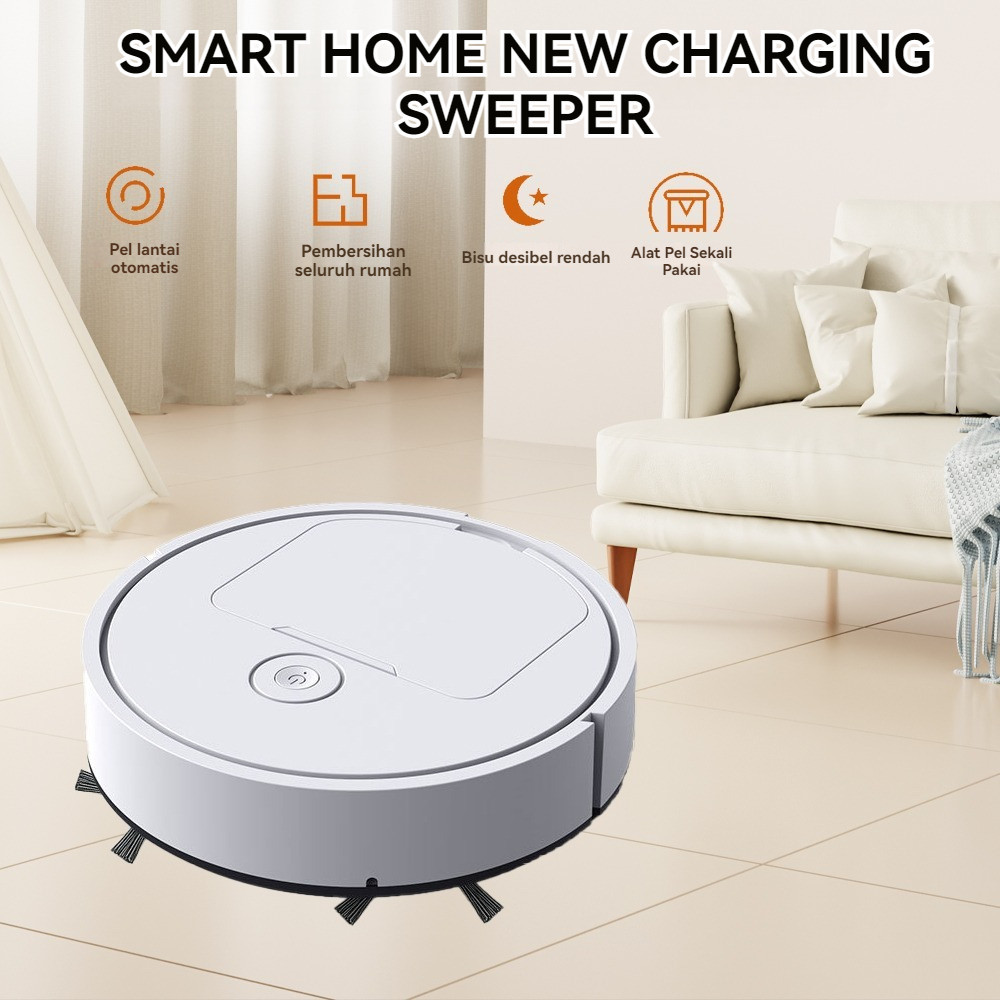 ROBOT PEL Pembersih DEBU LANTAI SAPU 3 IN 1 VACUUM SMART DEBU ROBOT PEL Pembersih
