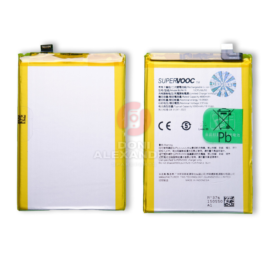 BATERAI BATRE OPPO A38 / OPPO A58 BLP-A19 ORIGINAL