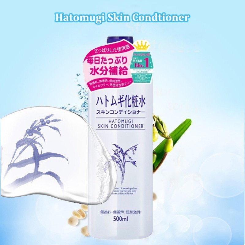 Hatomugi Skin Conditioner Toner 500ml- Original Versi Jepang