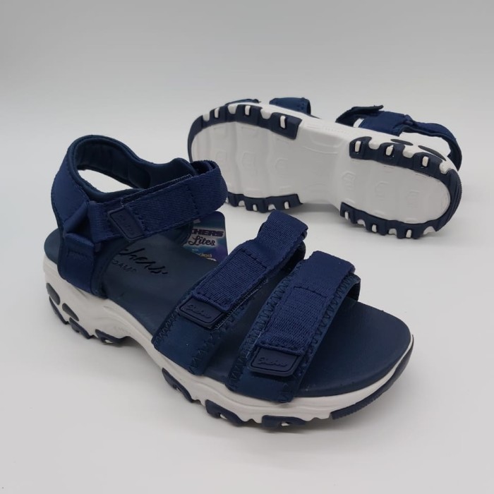 Terlaris ✨ -Skechers D'lites sandal / Skechers sandal wanita - Merah, 36