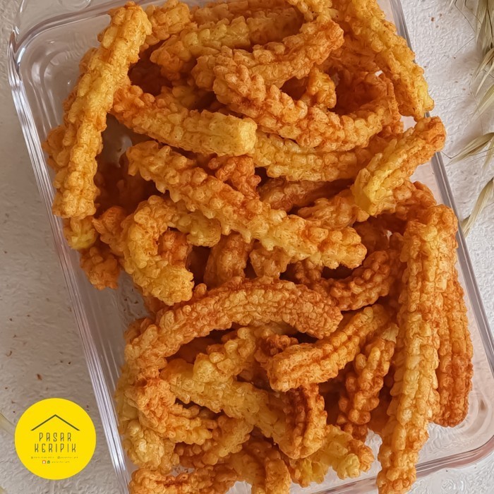 

PROMO/JAJAN PASAR/ Keripik Pedas Kripik Jaat Enak Renyah Size Besar 150g