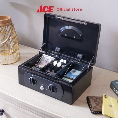Krisbow Cash Box Kasir Tempat Uang Dengan Kunci Safety Money Cashier Box Kotak Uang Kasir