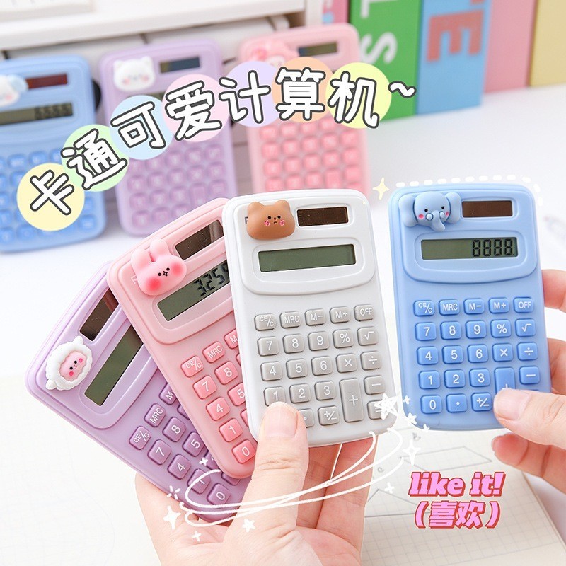 

[GROSIR ATK] KALKULATOR MINIMALIS 8 DIGIT 3D / CALCULATOR FOR SCHOOL
