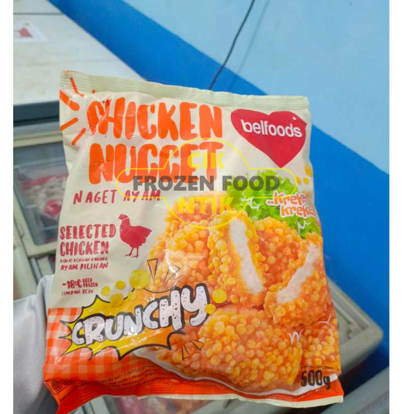 

Frozen food cik ntik Jambi cemilan jajanan seblak korea jepang chicken nugget crunchy 500g