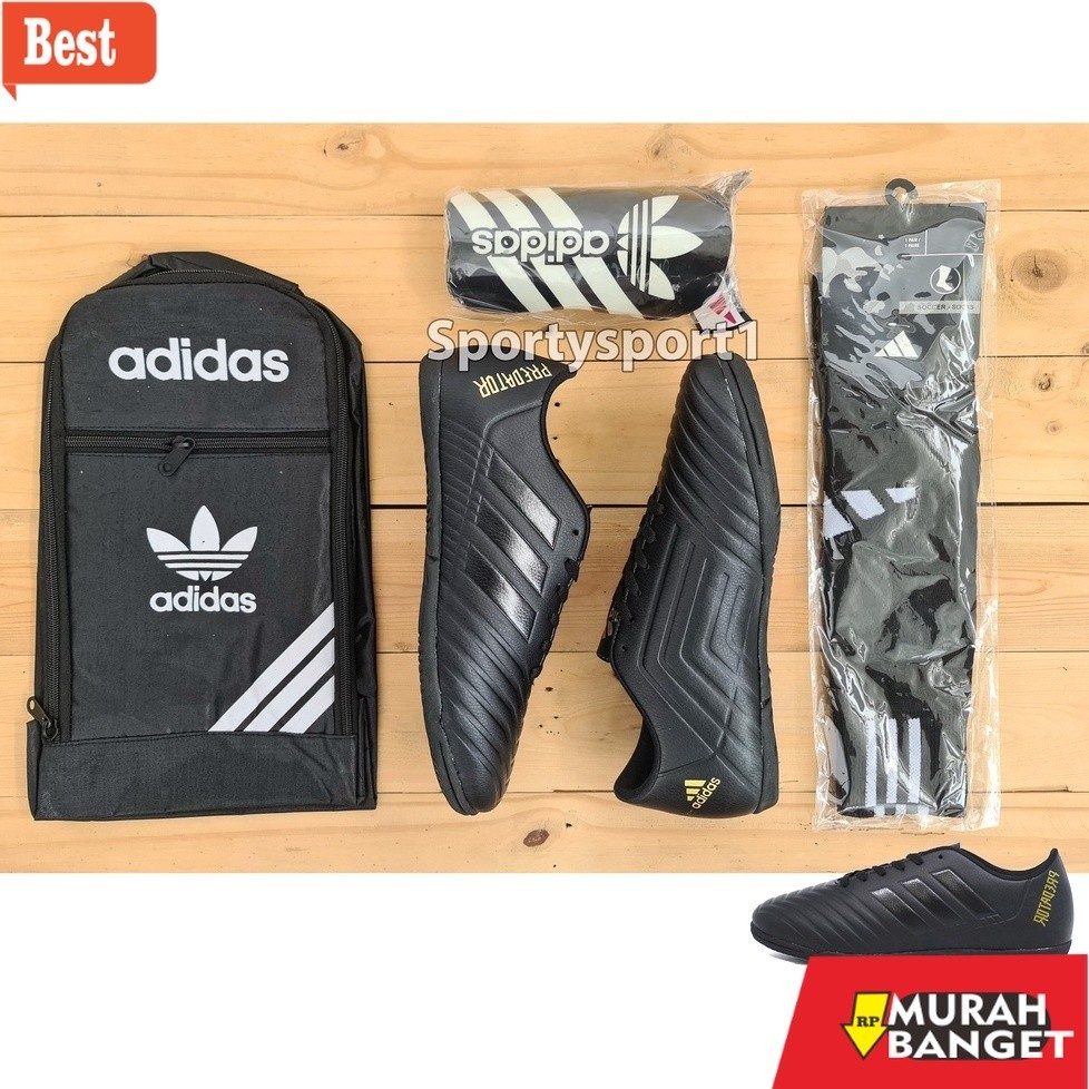 Sepatu futsal kekinian HARGA PROMO PAKET KOMPLIT Sepatu Futsal Adidas Predator V Grade Ori.