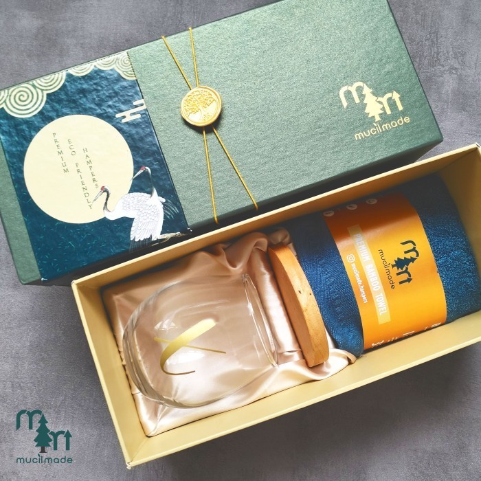 

(NEW) -KADO PAKET HADIAH MINI PARCEL LEBARAN IDUL FITRI HAMPERS GIFT SET MADU - GLASS TOWEL SET