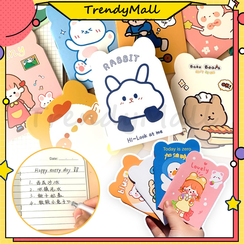 

Buku Tulis Memo Kecil Mini Motif Karakter Kartun/Motif Karakter Kartun Buku Catatan Kartun/Berkuping Cartoon Mini Book Portable