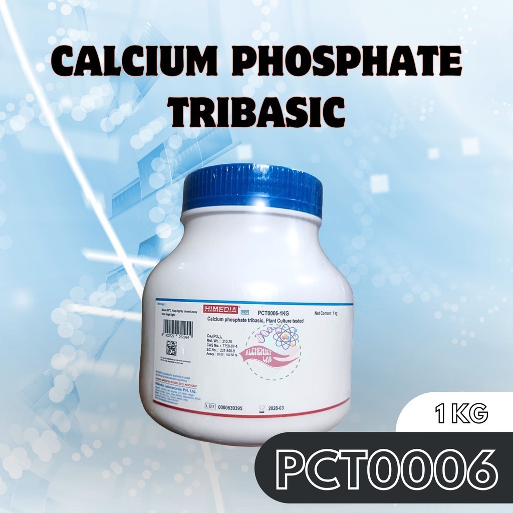 Calcium Phosphate Tribasic | Ca3(PO4)2, Plant Culture Tested, 1 kg - LABINDO - LABINDO