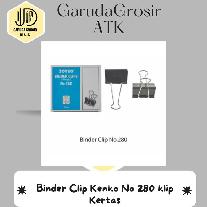 

Binder Clip Kenko No 280 klip Kertas