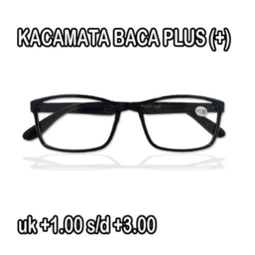 KACAMATA BACA LENSA PLUS +2.50 TANPA CASE