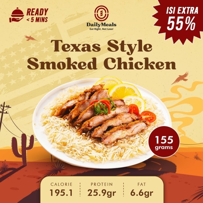 

Texas Style Smoke Chicken Meal Prep Daily Meals / Lauk Frozen (Paha)