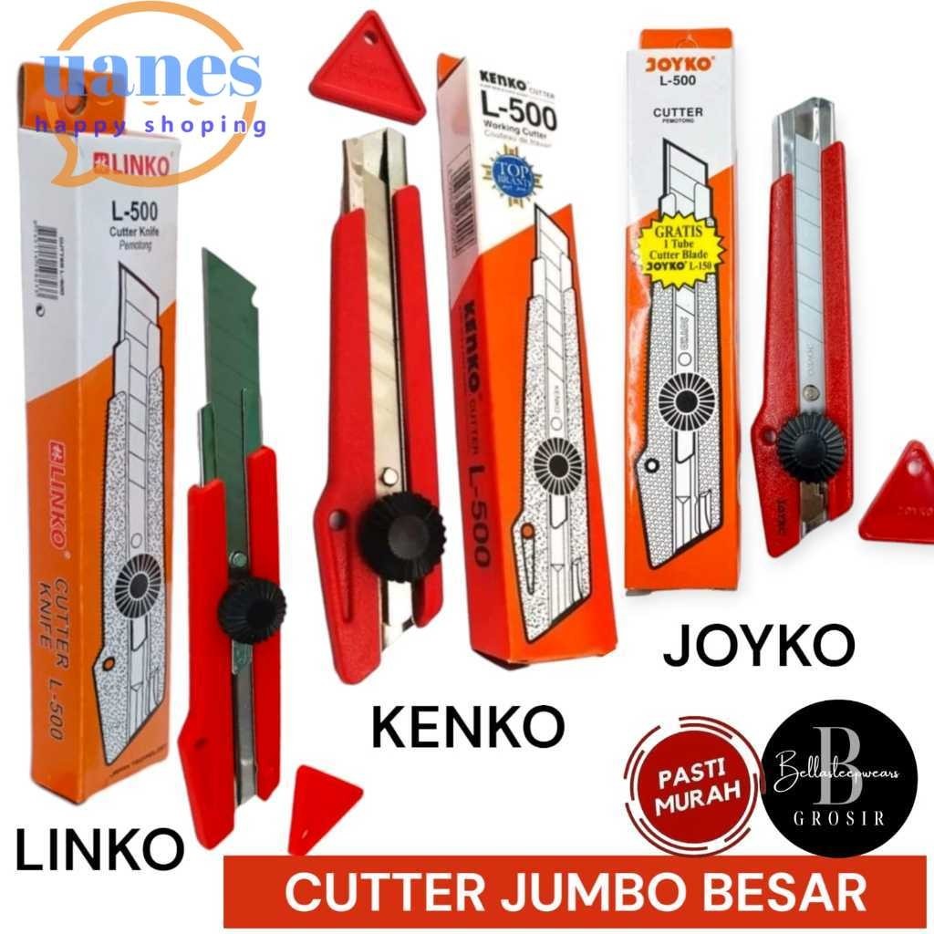 

Promo Cutter Besar L-500 LINKO / CUTTER JUMBO Pemotong Kertas Kardus Serbaguna / Cutter Blade L-500 Murah