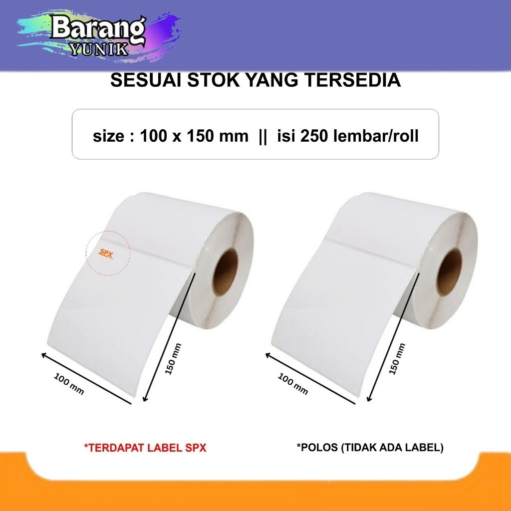 

6.6 SALE Sticker Label Thermal Barcode Print Resi 100 x 150 mm Ukuran A6