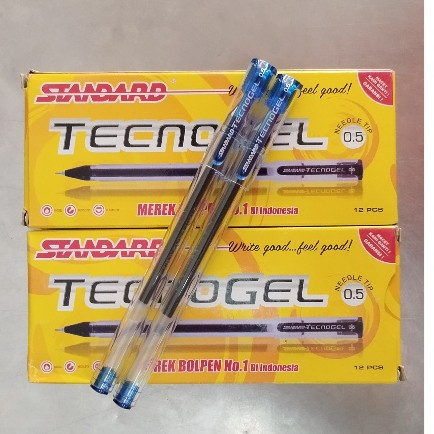 

PENA STANDARDT TECNO GELL 0.5 BIRU 1 BOX ISI 12 PCS