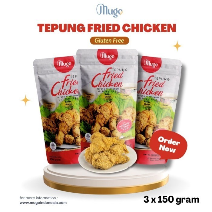 

[Premium] Mugo Tepung Bumbu Ayam Goreng Fried Chicken Gluten Free NON MSG [3PCS]