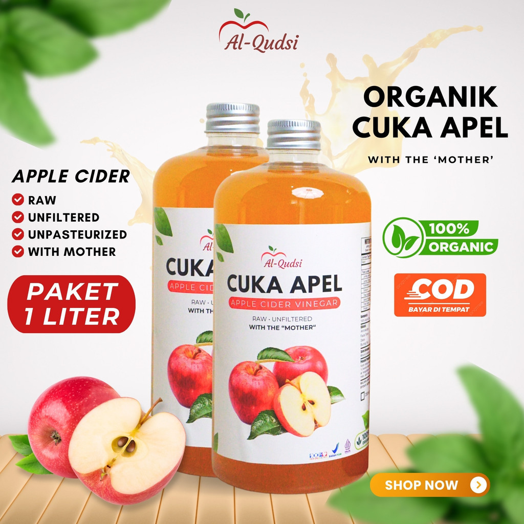 

Promo 1 Liter Cuka Apel Asli Termurah - Diet Detoks - Apple Cider Vinegar - Toner Wajah Alami