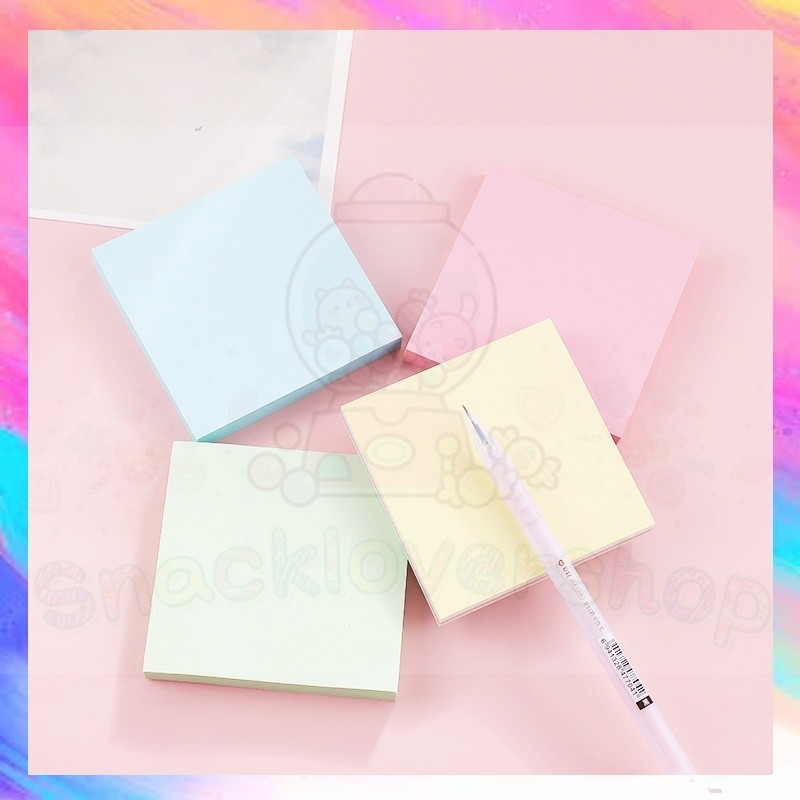 

100 Lembar Color Sticky Note Memo Label Sticker Bookmark Warna-warni Note Pad
